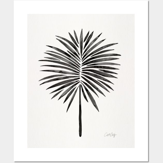 fan palm black Wall Art by CatCoq